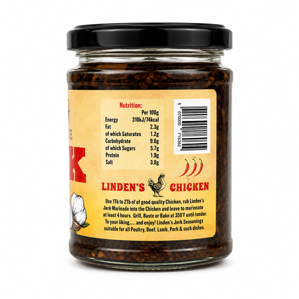 Linden’s Authentic Caribbean Jerk Marinade – 300