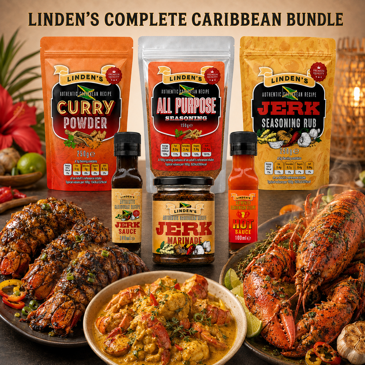 Linden’s Authentic Caribbean All-Purpose Seasoning – 150g