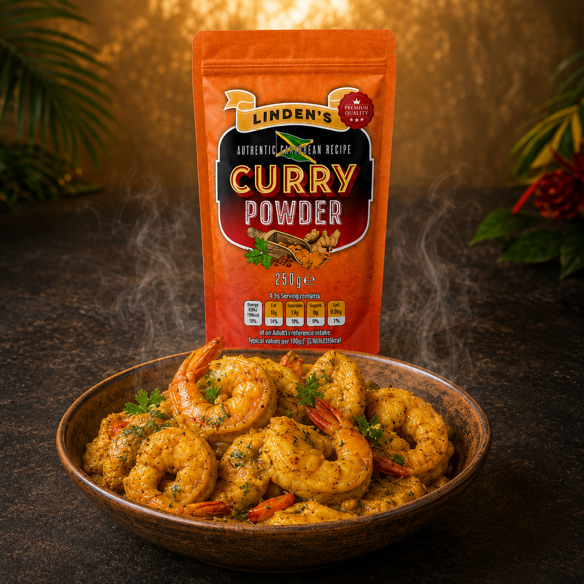 Linden’s Authentic Caribbean Curry Powder – 250g