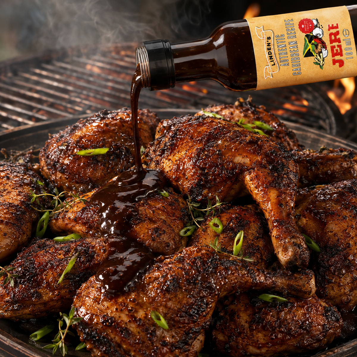 Linden’s Authentic Caribbean Jerk Sauce – 100ml
